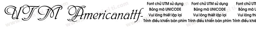 UTM Americanattf字体转换